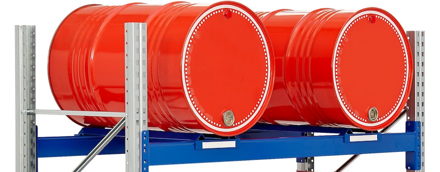 Tynnyriteline kuormalavahyllyyn