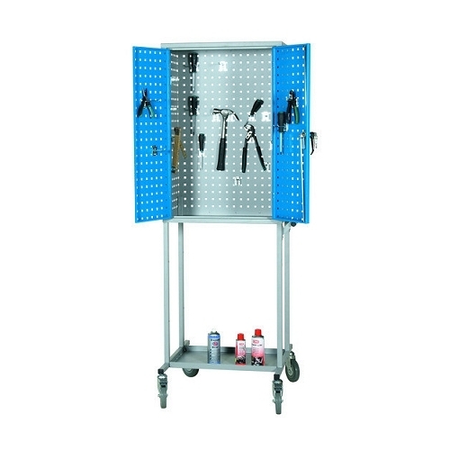 Reikälevykaappi vaunulla