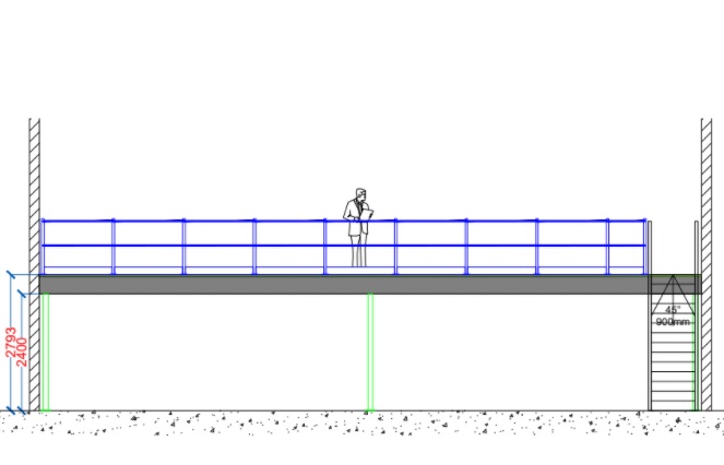 Esimerkki 2: 89,8m²/500kg