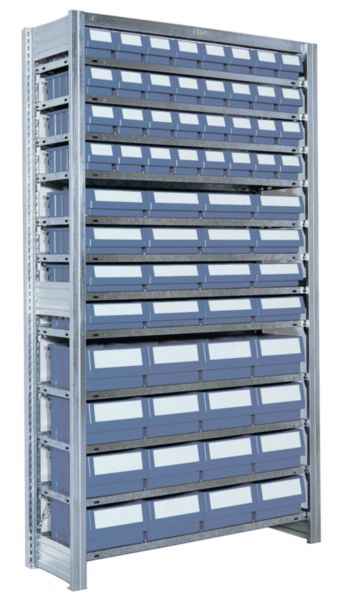 64 kpl Hyllylaatikoita pientavarahyllyssä