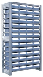 56 kpl Hyllylaatikoita pientavarahyllyssä