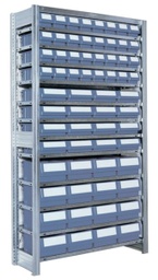 64 kpl Hyllylaatikoita pientavarahyllyssä